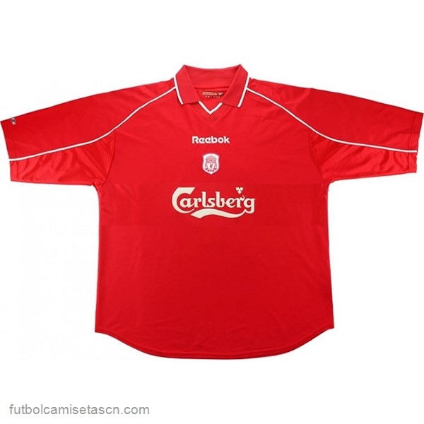 Tailandia Camiseta Liverpool 1ª Retro 2000 2002 Rojo